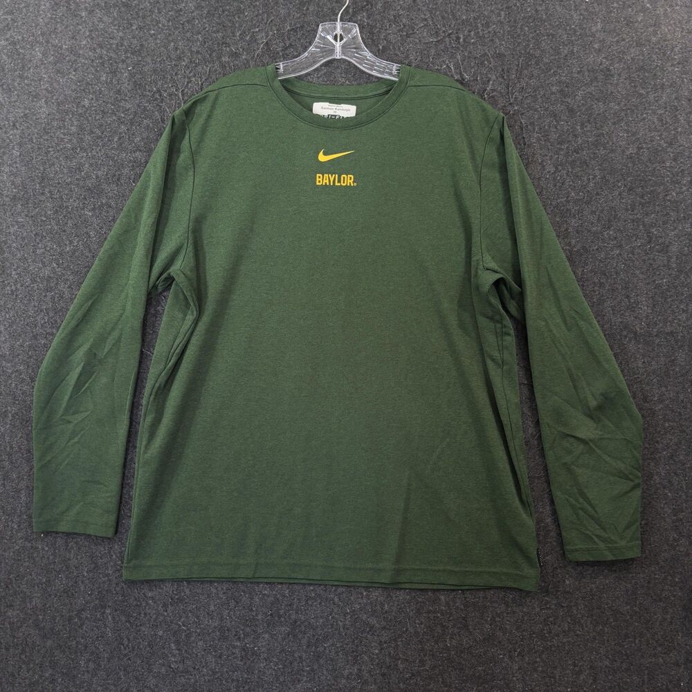 Baylor Bears Football Shirt Men's XL Green On-Field Nike Dri-FIT Team Issued